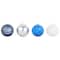 Assorted 4 Pack 4.7" Blue & Silver Shatterproof Ball Ornaments, 1pc. by Ashland®